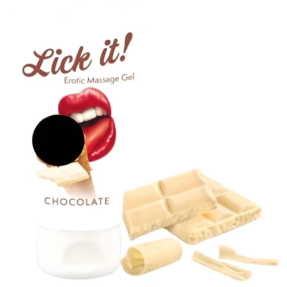 Lick it! - 2v1 jedlý lubrikant - biela čokoláda (50ml)