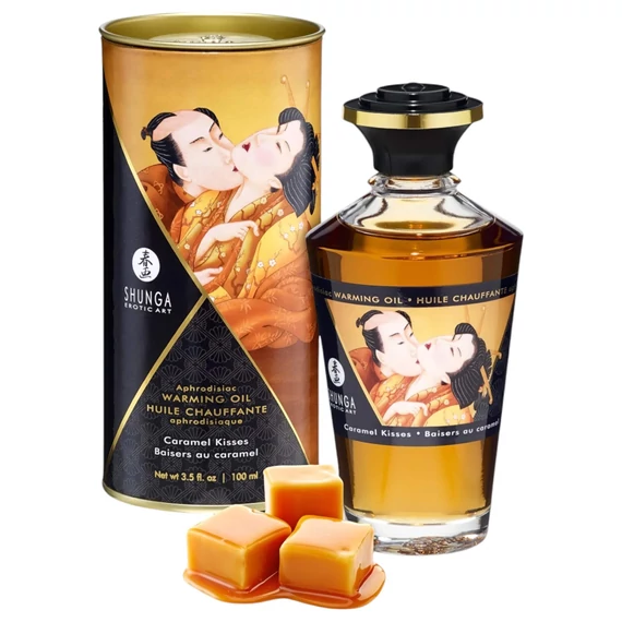 Shunga - hrejivý masážny olej - karamel (100 ml)
