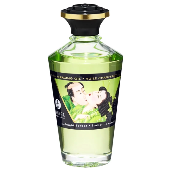 Shunga - hrejivý masážny olej - polnočný sorbet (100ml)