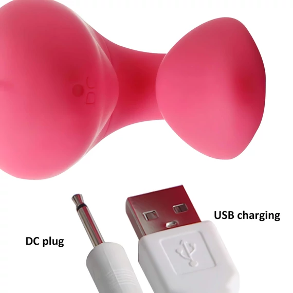 Cotoxo Cupid 2 - nabíjateľný vibrátor na diaľkové ovládanie (červený)