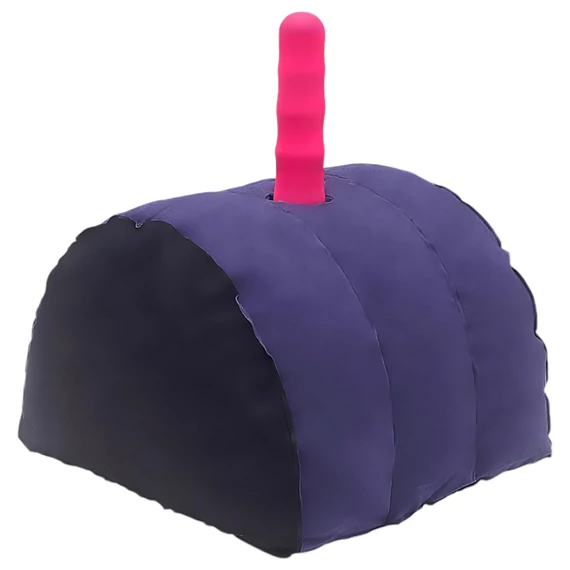 Magický vankúš - Nafukovací sex vankúš s držiakom na dildo (fialový)