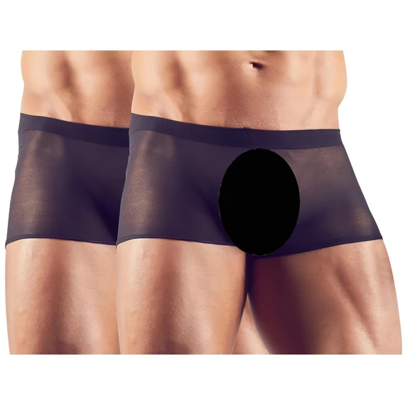Svenjoyment - priehľadný boxer set - čierny (2-dielny) S-L