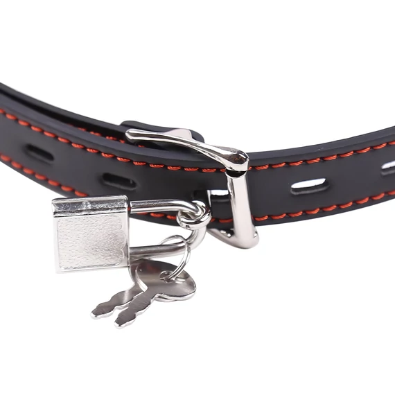 Ida Leather – červený kosťový náhubok