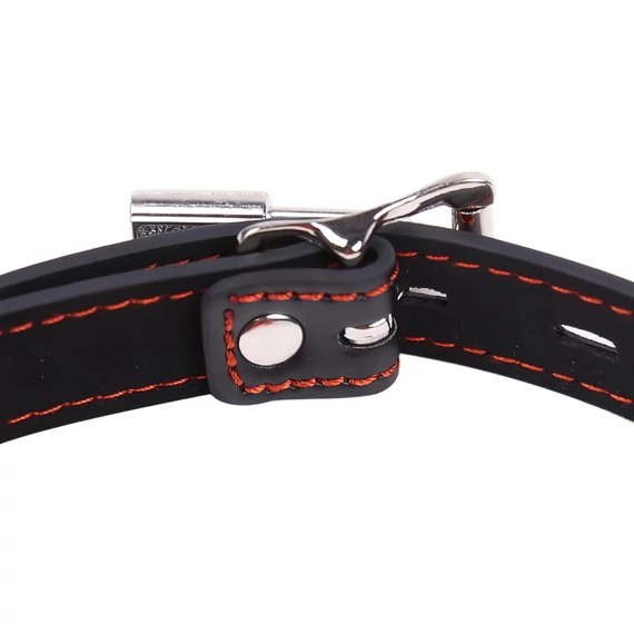 Ida Leather – červený kosťový náhubok