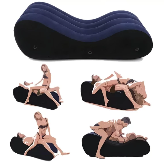 Magický vankúš - Nafukovacia sex pohovka - veľká (modrá)