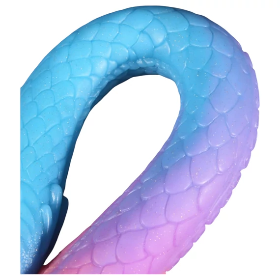 OgazR XXL Úhor - žiariace análne dildo - 47 cm (ružová)