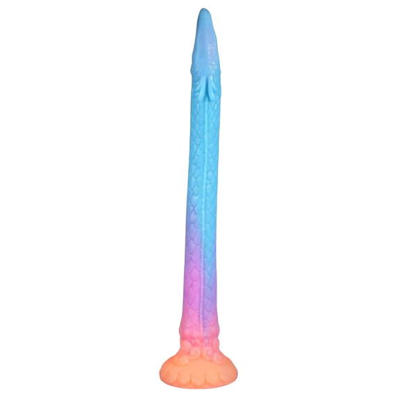 OgazR XXL Úhor - žiariace análne dildo - 47 cm (ružová)