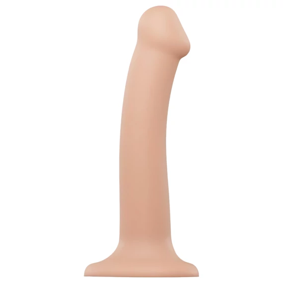 Strap-on-me M - dvojitý realistický dildo - stredný (naturálny)
