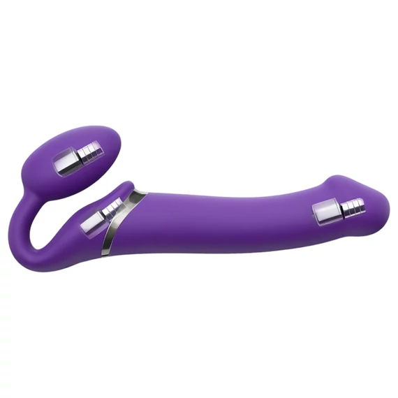 Strap-on-me M - bezpásový pripínací vibrátor (fialový)