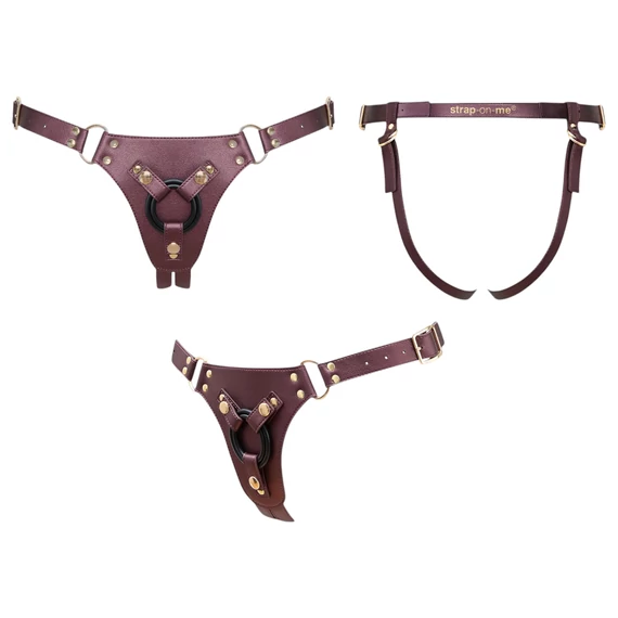 Strap-on-me - popruh k dildám - XS-XXL (hnedá)