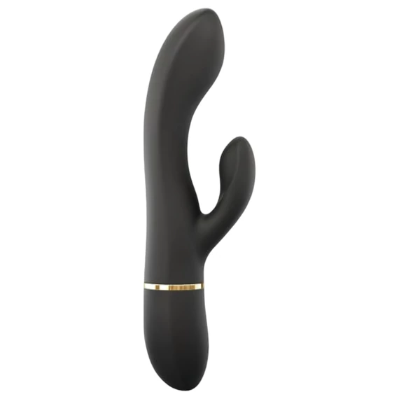 Dorcel Glam Rabbit - nabíjací vibrátor s klitoris stimulátorom (čierny)