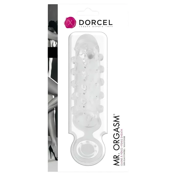 Dorcel Mr. Orgazmus - priehľadný obal na penis s guľkami
