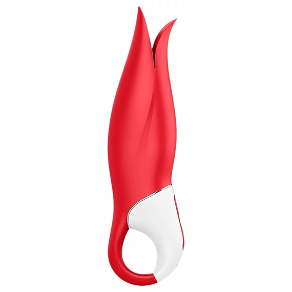 Satisfyer Power Flower - nabíjateľný, vodotesný vibrátor (červený)