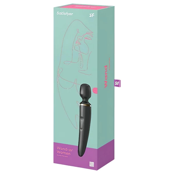 Satisfyer Wand-er Woman - vodotesný masážny vibrátor (čierny)