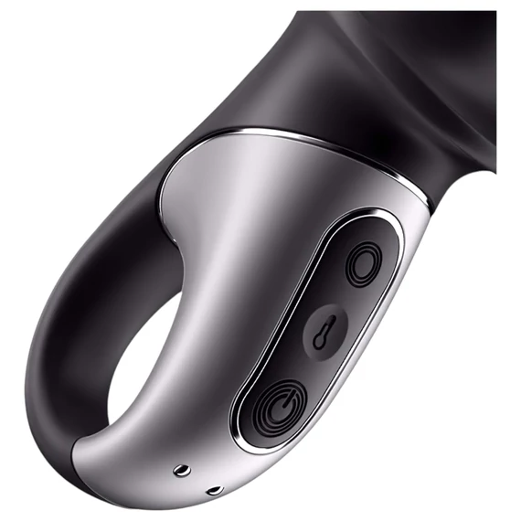 Satisfyer Horúca vášeň - inteligentný ohrievací análny vibrátor (čierny)