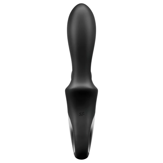 Satisfyer Heat Climax+ - inteligentný hrejivý anál vibrátor s ramenom (čierny)