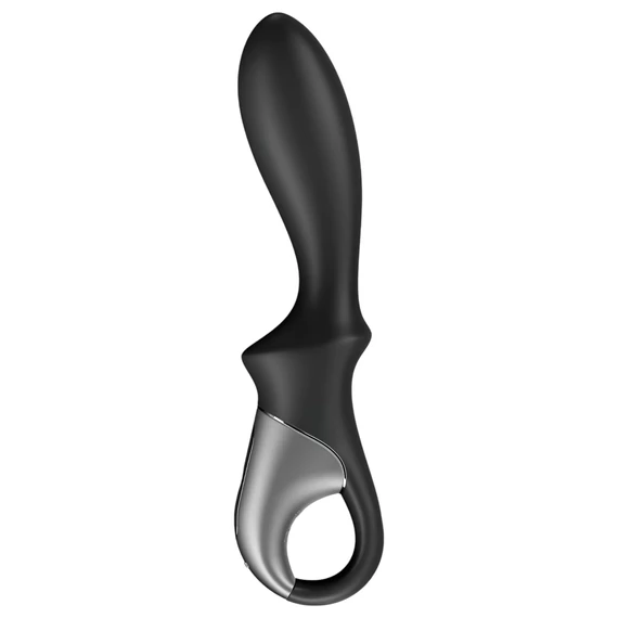 Satisfyer Heat Climax - inteligentný čierny análny vibrátor s ohrevom