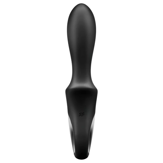 Satisfyer Heat Climax - inteligentný čierny análny vibrátor s ohrevom