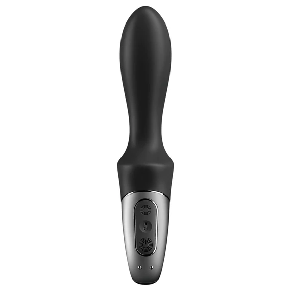 Satisfyer Heat Climax - inteligentný čierny análny vibrátor s ohrevom