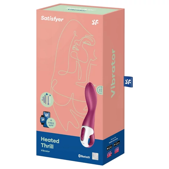Satisfyer: Vibračné vzrušenie s ohrevom (červený)