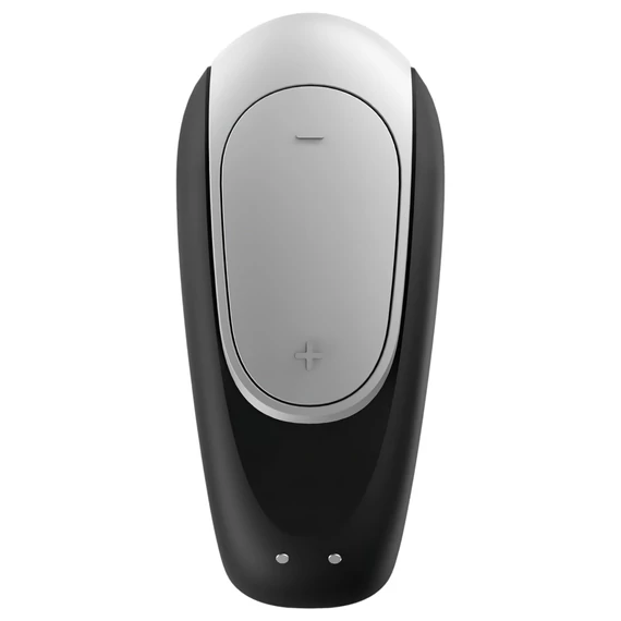 Satisfyer Double Fun - inteligentný vodotesný párvibrátor (čierny)