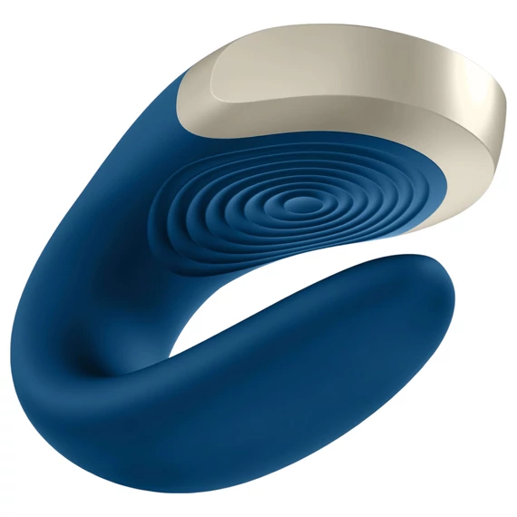 Satisfyer Double Love - inteligentný párový vibrátor (modrý)