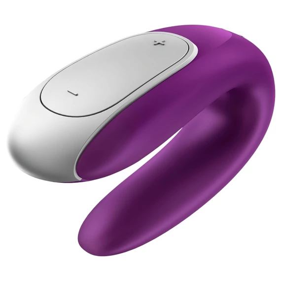 Satisfyer Double Fun - inteligentný pár vibrátor (fialová)