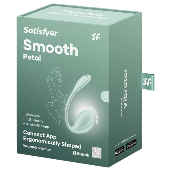 Satisfyer Smooth Petal - smart vibračné vajíčko (zelené)