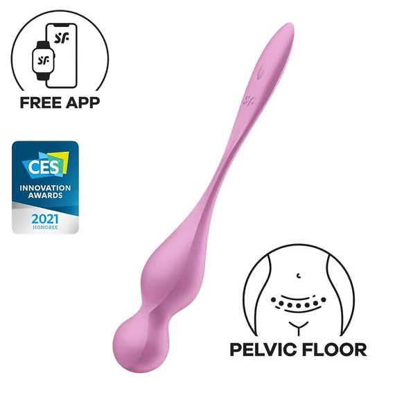 Satisfyer Love Birds 1 - chytrá vibračná gulička (ružová)