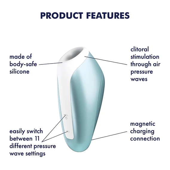 Satisfyer Love Breeze - vodeodolný vibrátor na klitoris (modrý)