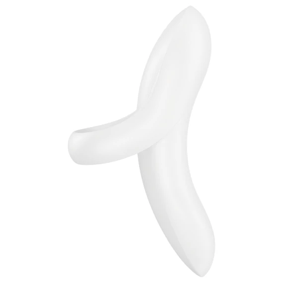 Satisfyer Bold Lover - nabíjateľný vodeodolný prstový vibrátor (biely)