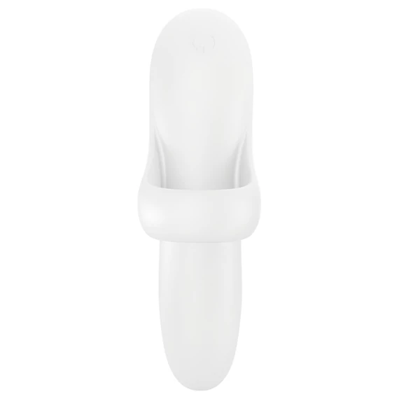 Satisfyer Bold Lover - nabíjateľný vodeodolný prstový vibrátor (biely)