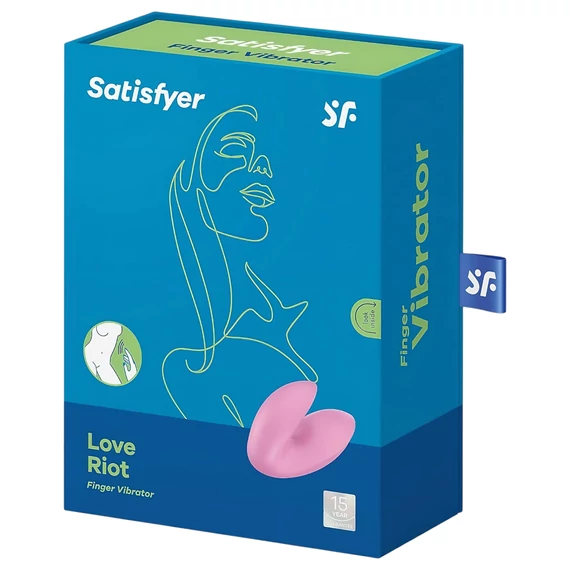 Satisfyer Love Riot - akumulátorový, vodotesný prstový vibrátor (ružový)