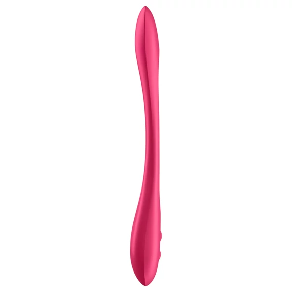Satisfyer Elastic Joy - nabíjateľný, flexibilný párvibrátor (červený)