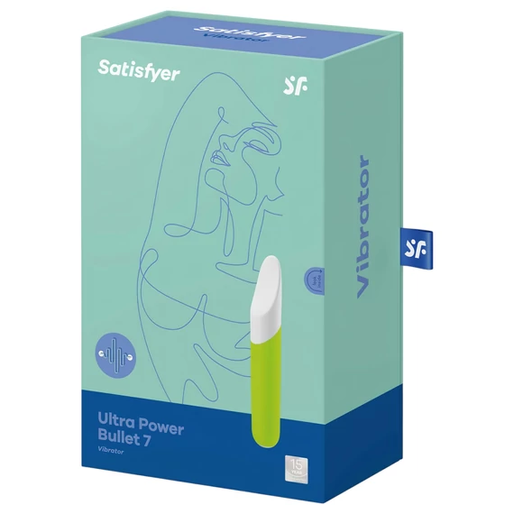 Satisfyer Ultra Power Bullet 7 - vodotesný klitorisový vibrátor (zelený)