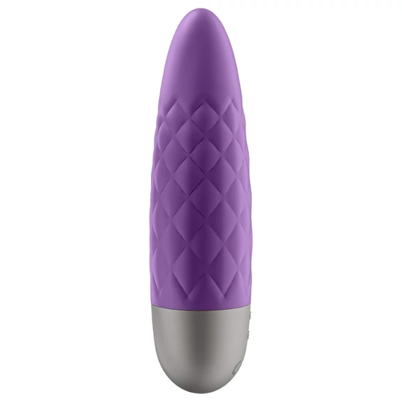 Výkonný Bullet 5 - nabíjateľný fialový vibrátor, 100% vodotesný