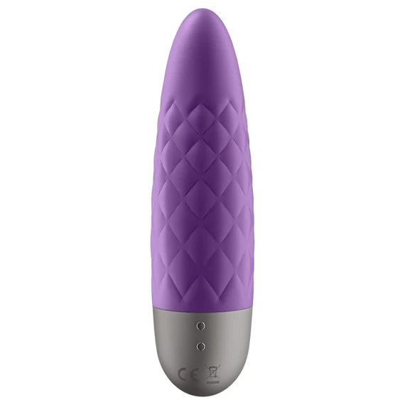 Výkonný Bullet 5 - nabíjateľný fialový vibrátor, 100% vodotesný