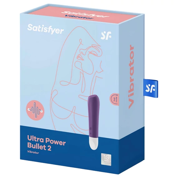 Satisfyer Ultra Power Bullet 2 - dobíjací, vodotesný vibrátor (fialový)