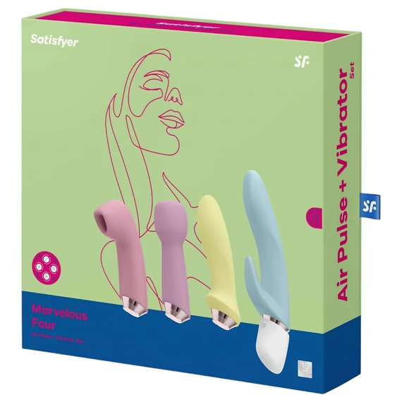 Satisfyer Marvelous Four - akumulátorový vibrátor set (4 diely)