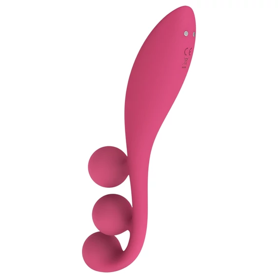 Satisfyer Tri Ball 1 - nabíjateľný multifunkčný vibrátor (červený)