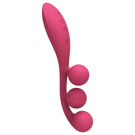 Satisfyer Tri Ball 1 - nabíjateľný multifunkčný vibrátor (červený)