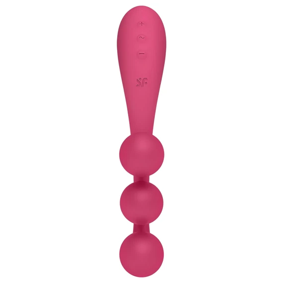 Satisfyer Tri Ball 1 - nabíjateľný multifunkčný vibrátor (červený)