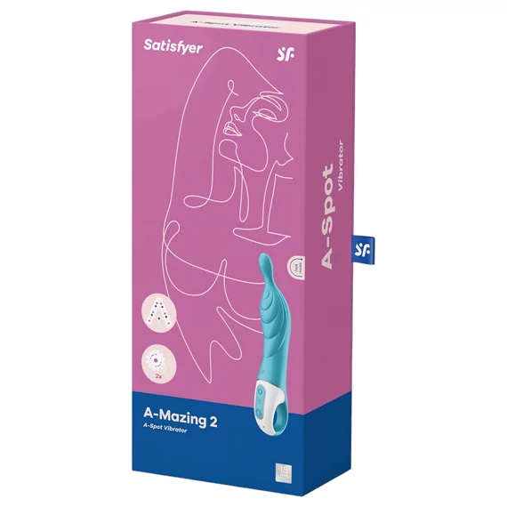 Satisfyer A-Mazing 2 - nabíjací, A-bod vibrátor (tyrkysový)