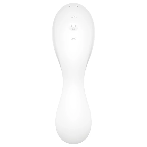 Satisfyer Curvy Trinity 5+ - šikovný 2v1 vibrátor (biely)