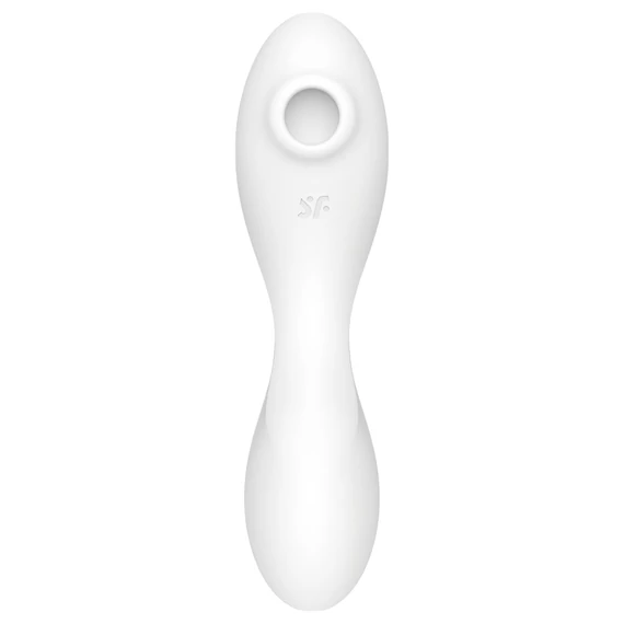Satisfyer Curvy Trinity 5+ - šikovný 2v1 vibrátor (biely)