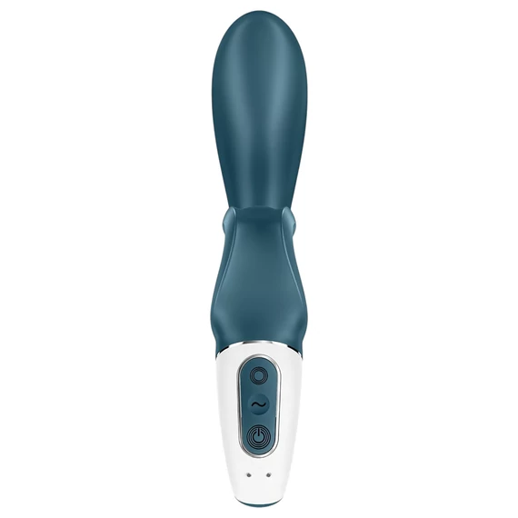 Satisfyer Hug Me - inteligentný vibrátor s ramienkom (modrosivý)