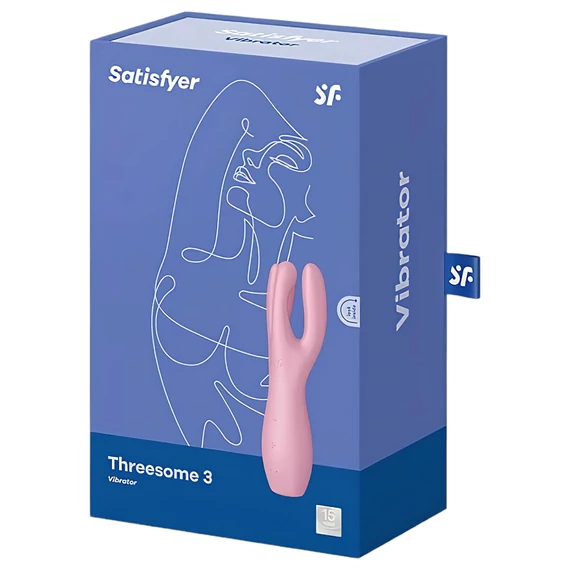 Satisfyer Threesome 3 - nabíjateľný klitorisový vibrátor (ružový)