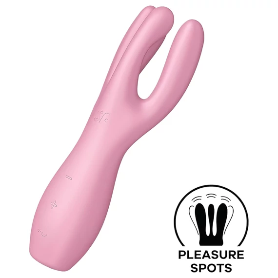 Satisfyer Threesome 3 - nabíjateľný klitorisový vibrátor (ružový)