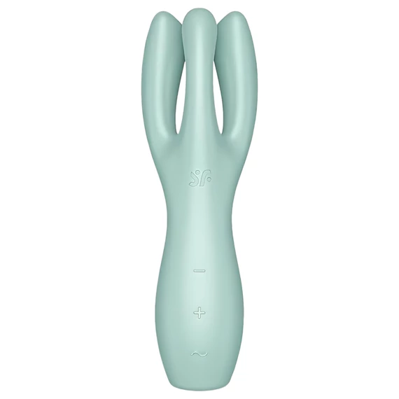 Satisfyer Trojka 3 - nabíjací klitorisový vibrátor (mentol)