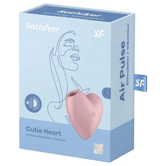Satisfyer Cutie Heart - akumulátorový klitorisový vibrátor (ružový)
